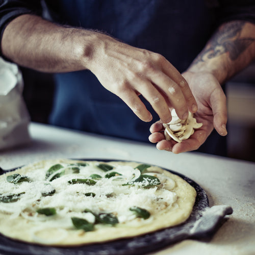 Emile Henry Pizzasteen glad E-box - Ø365mm - Fusain