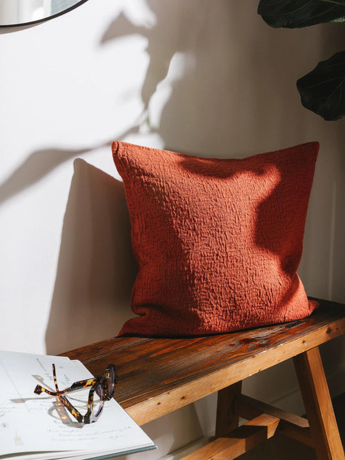 benuta kussenhoes Carmo - rood - 45x45 cm