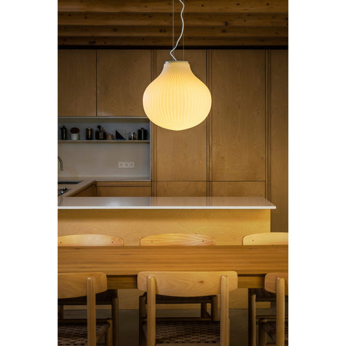 Faro ISABELLE 40cm Globe Hangende Plafondlamp Mat Wit