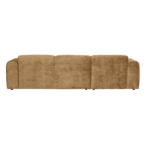 WOOOD chaise longue bank links Cloud - Chenille - Geel - 80x280x165
