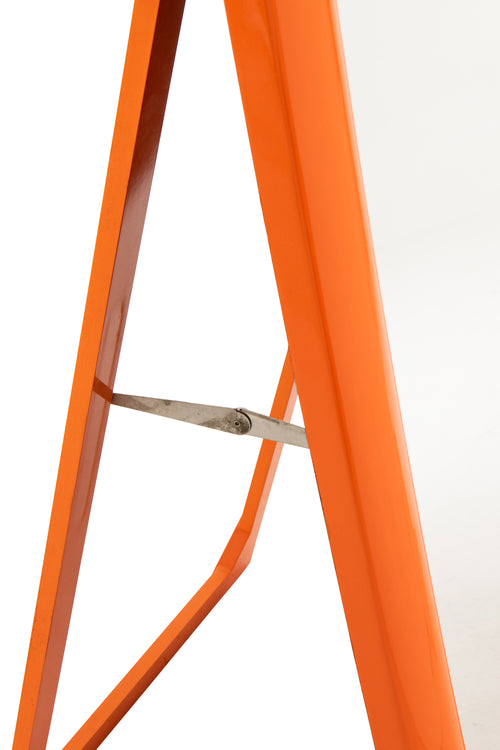 J-Line spiegel Rechthoek - polyresin - hout - oranje