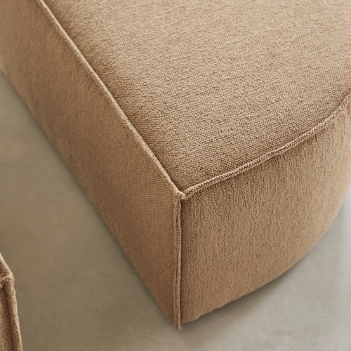 Tikamoon Poef in camelkleurige stof - Bruin - vtwonen shop