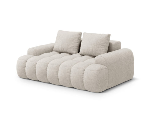 Cosmopolitan Design Bank Linz 2-zits, structurele stof beige - 100x175x84cm