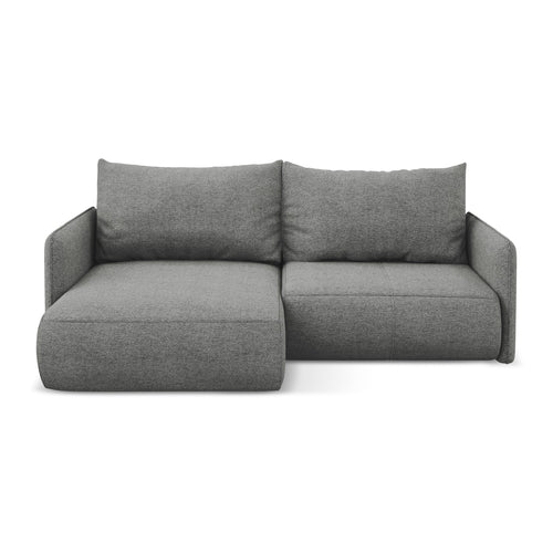 LaMiaSofa hoekbank links Palermo - chenille stof - olifant - 207x148x86