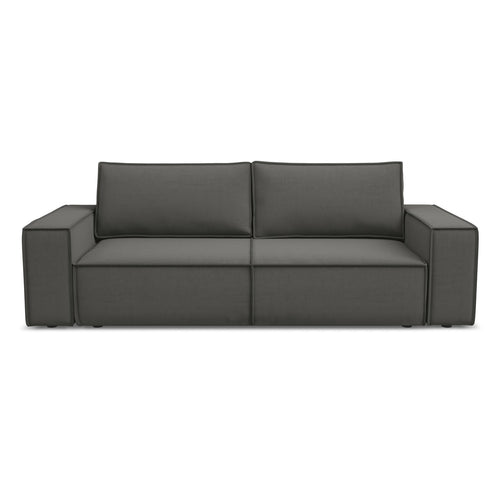 LaMiaSofa 3-zits slaapbank Livorno - velours - staal - 255x105x85