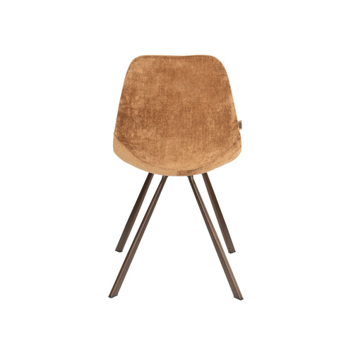 Dutchbone Franky Eetkamerstoelen Cognac - Set van 2
