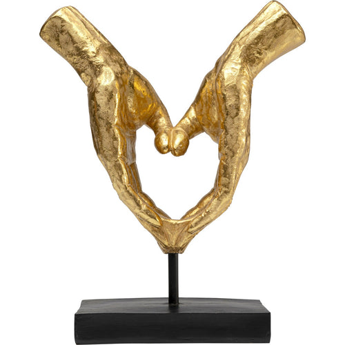Kare Design Woonaccessoires handen hart goud staand 33cm