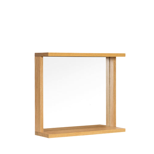 Hübsch spiegel Base - mdf/spiegelglas/eiken fineer/eikenhout - 35x12xh50cm