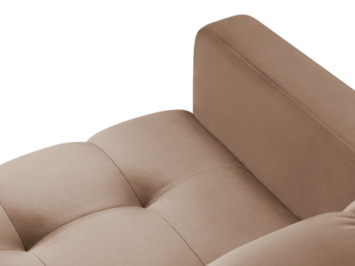 Cosmopolitan Design Fauteuil Bali flueel, beige - 96x87x75cm