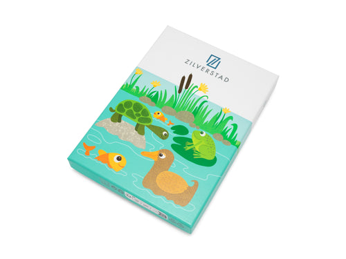 Zilverstad - Kindercouvert Vijverdieren - 4 delig - RVS - vtwonen shop