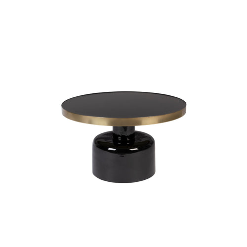 Zuiver Glam Salontafel Rond 60 cm Zwart/ Goud - vtwonen shop