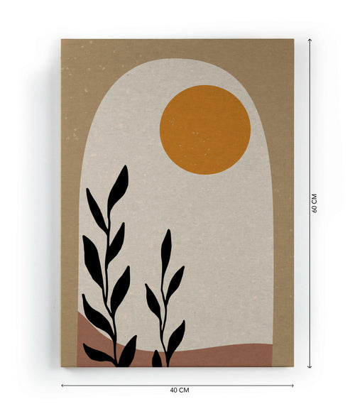 Canvas 60x40 Zonsondergang Raam - vtwonen shop