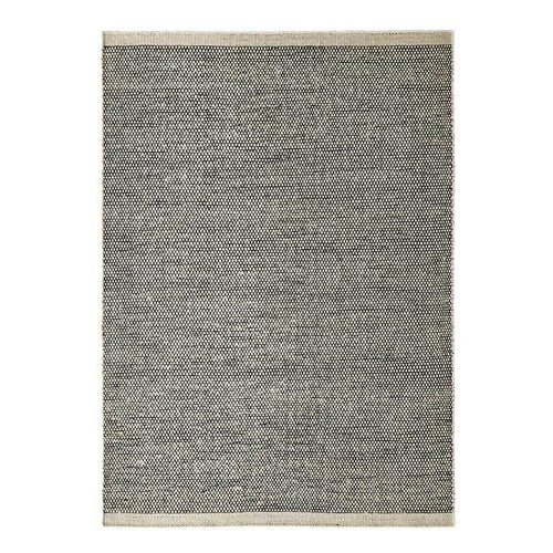 Interieur05 wollen vloerkleed Taff - wit/zwart - 230 x 160 cm