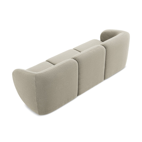 LaMiaSofa 3-zits bank Cervo - bouclé - taupe - 244x94x75