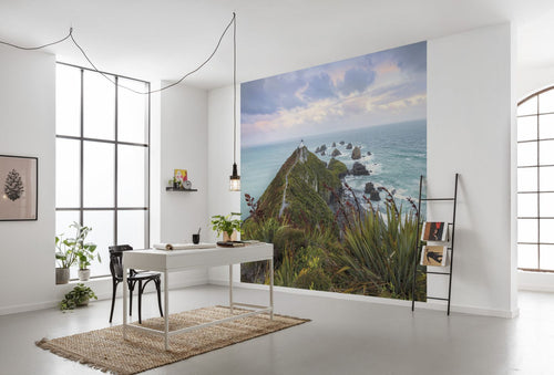 Sanders & Sanders fotobehang landschap groen en blauw - 450 x 280 cm - 612705