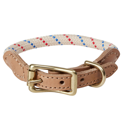 OYOY Hondenhalsband 35 cm – Beige leer