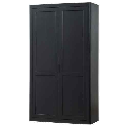 WOOOD opbergkast Gunnar - Grenen - Matzwart/Mud - 217x120x48
