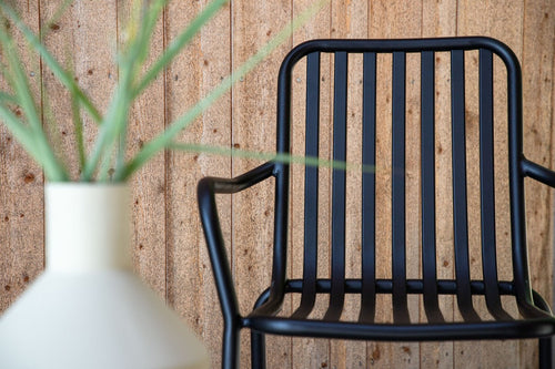 Rebellenclub Tuinstoel Electra - Set van 2 - Zwart Ê