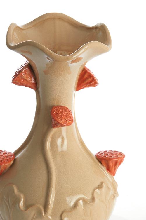 Light & Living vaas ODALI - Ø24x40cm - wit - vtwonen shop