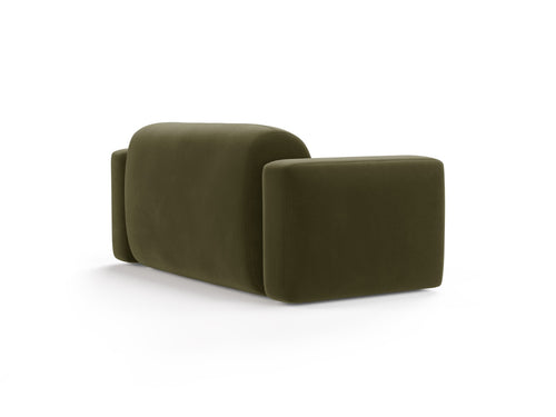 Cosmopolitan Design Modulaire bank Strino 2-zits, flueel groente - 98x180x78cm