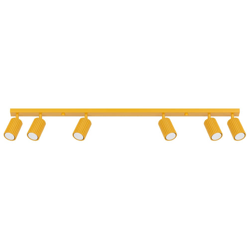 Sollux Lighting Plafondlamp KARBON 6L geel - 117x6,5x16,5cm