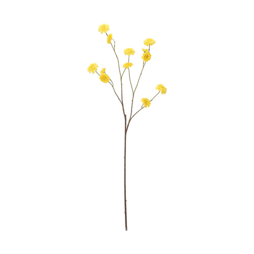 Maxifleur Zinna Kunstbloem Vertakt 110cm Geel