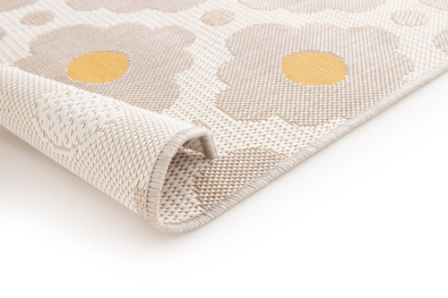 AFK Living vloerkleed Daisy - voor binnen en buiten - geel - 160 x 230 cm