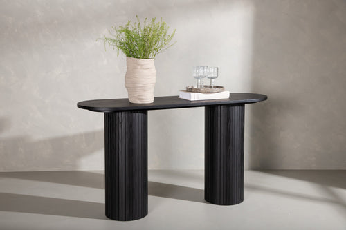 Rebellenclub Sidetable Pokka - 130 x 40 cm  - Zwart - vtwonen shop
