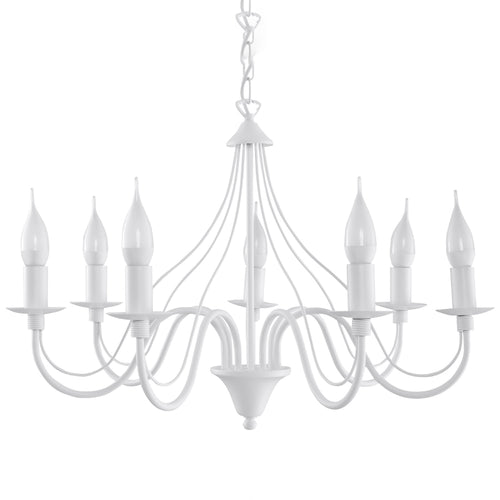 Sollux Lighting Kroonluchter MINERWA 7 wit - 60x60x80cm