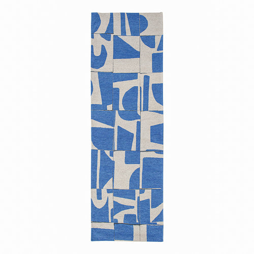 Louis De Poortere vloerkleed Campanula - blauw - 80x250cm - vtwonen shop