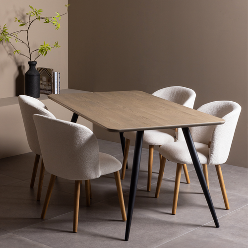 WOOOD 2-standen poot conisch 1 stuks Tablo - Metaal - Zwart - 72x79x10