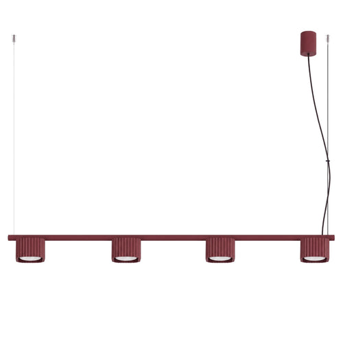 Sollux Lighting Kroonluchter RIFF 4 bordeaux Gx53 - 122x10x208cm