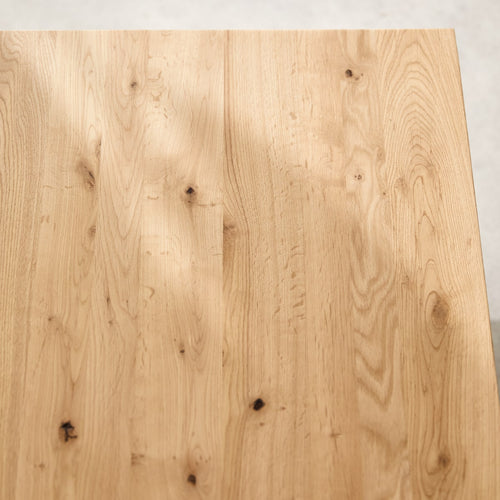 Tikamoon Massief eiken met knoesten vierkante salontafel - Naturel