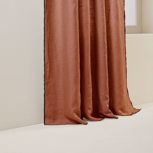 Madura Gordijn Carlina terracotta en zwarte hommel 150x150 cm