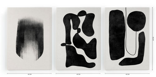Set 3 Canvas 60x40 Gedrukt Vormen - vtwonen shop