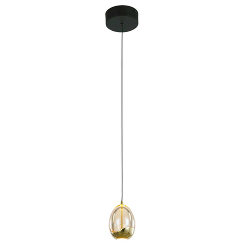 Highlight hanglamp Golden - 1 lichts - 13  x 155   cm - amber zwart - vtwonen shop