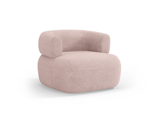 Micadoni Fauteuil Jenny boucle, poederroze - 88x90x73cm