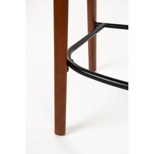 Dutchbone Babington Counter/ Barkruk 65 cm Walnoot - Set van 2 - vtwonen shop