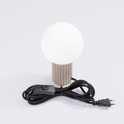 Sollux Lighting Tafellamp HALO taupe - 12x12x19cm