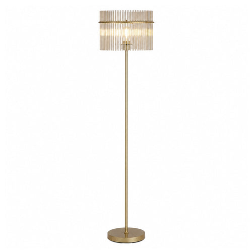 Searchlight vloerlamp Swizzle - 1 lichts - 38  x 152   cm - goud