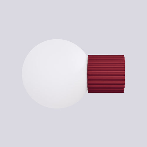 Sollux Lighting Wandlamp HALO bordeaux IP44 - 12x17x12cm