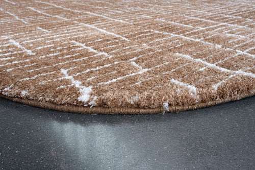 Interieur05 Vloerkleed Rectangle Edge Bruin/Wit - 160 x 230 cm - vtwonen shop