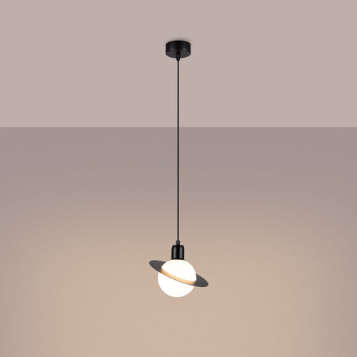 Sollux Lighting Hanglamp HYPERION 1 zwart - 20x20x125cm