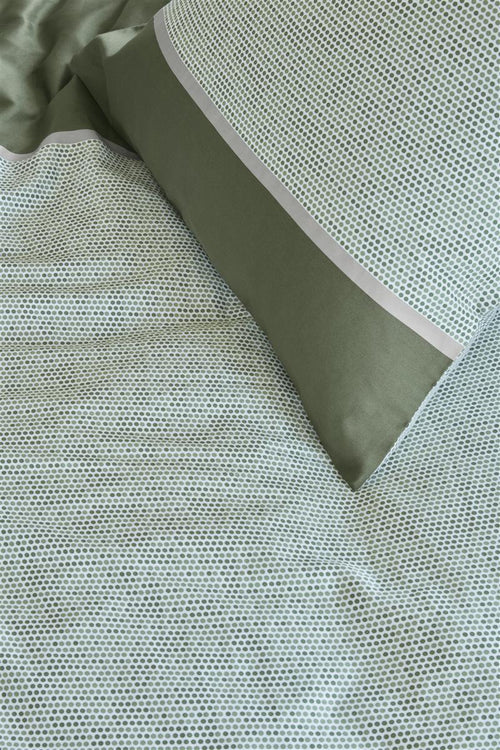 Silvana dekbedovertrek Laurel - 140x200/220 cm - groen - vtwonen shop