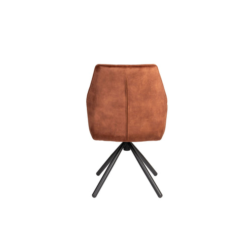 Housecraft Living Jamie Eetkamerstoelen met armleuning Rust/ Bruin - Set van 2