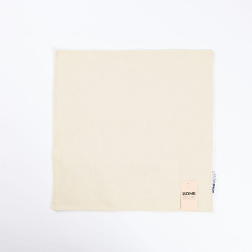 HOME DELUXE Linnen kussenhoes CHARM met kussenvulling - Beige
