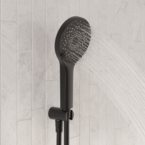 LOMAZOO inbouwdoucheset Vayne - met thermostaatkraan & ronde handdouche - mat zwart