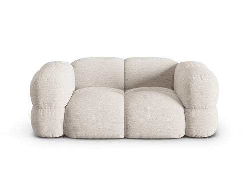 Cosmopolitan Design Bank Loretto 2-zits, structurele stof beige - 100x180x68cm