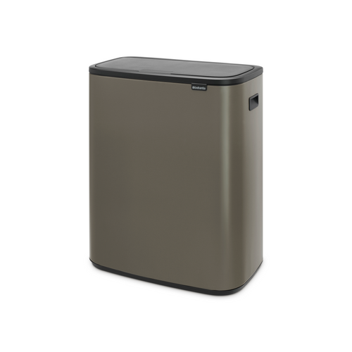 Brabantia Bo Touch Bin, met 1 binnenemmer, 60 liter - Platinum