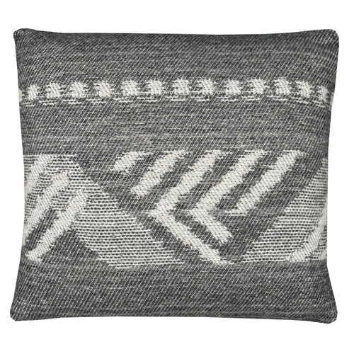 Malagoon kussen Mochica decostripe - anthraciet - 45x45cm